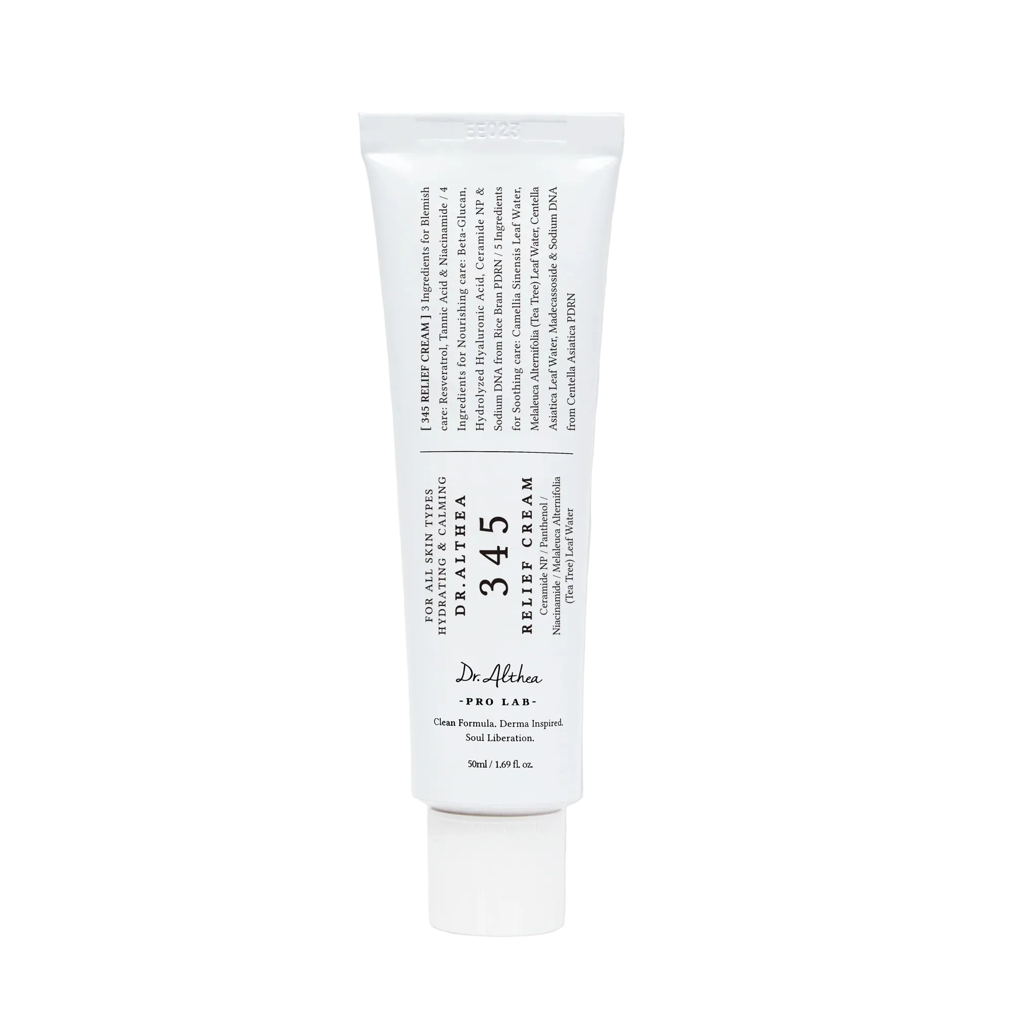 Tube of Dr. Andrew Weil for Solgar 345 Relief Cream on a white background