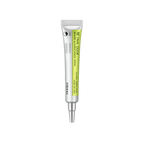 Skincare serum tube with visible brand name on a white background
