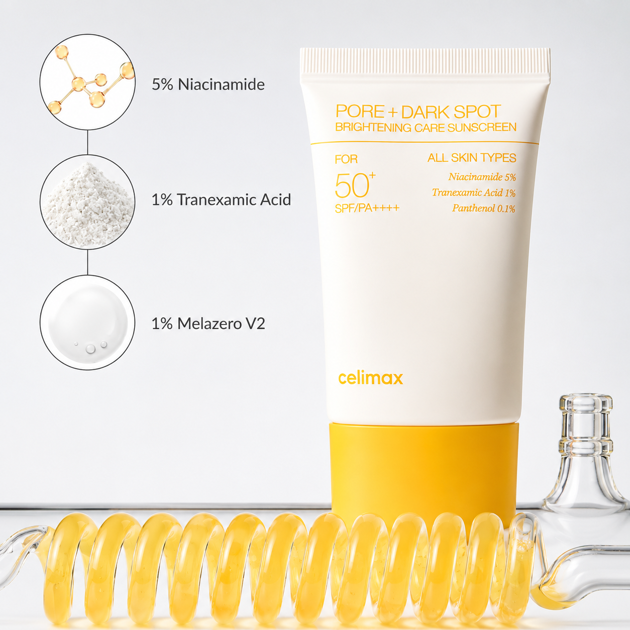 CELIMAX Pore+ Dark Spot Brightening Care Sunscreen SPF50+ PA++++ (50ml)