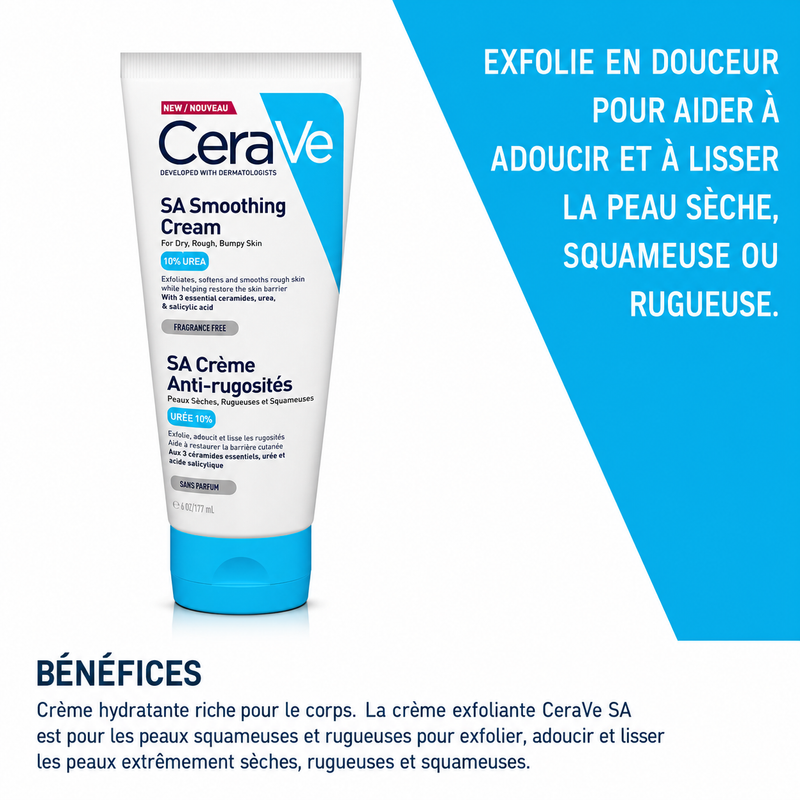 CeraVe SA Crème Anti-Rugosités (177ml)