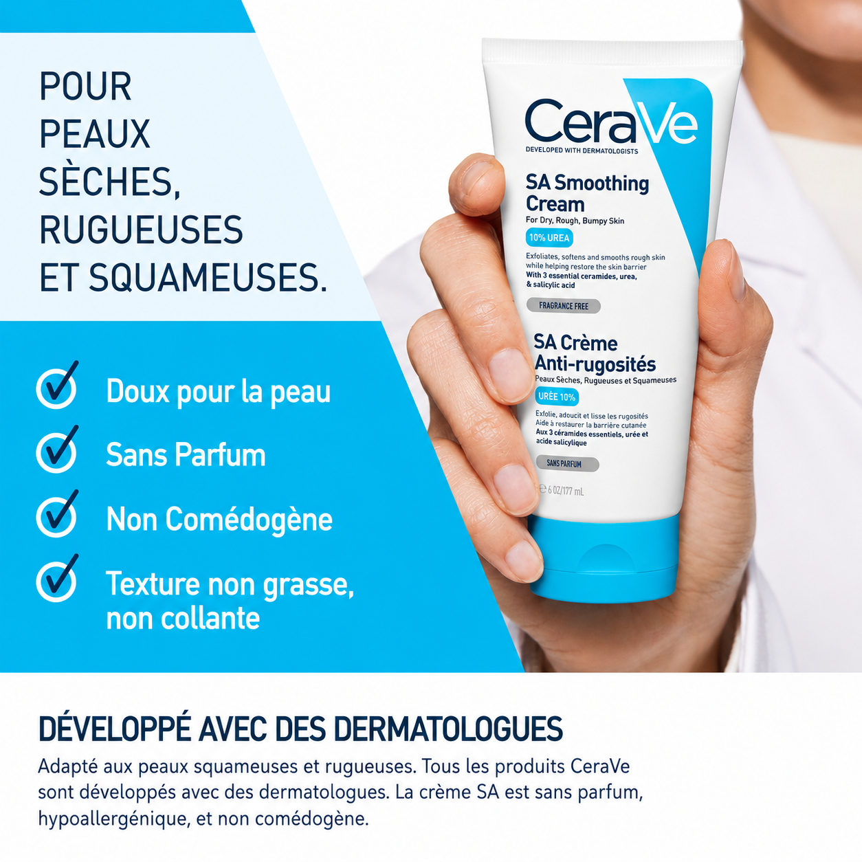 CeraVe SA Crème Anti-Rugosités (177ml)