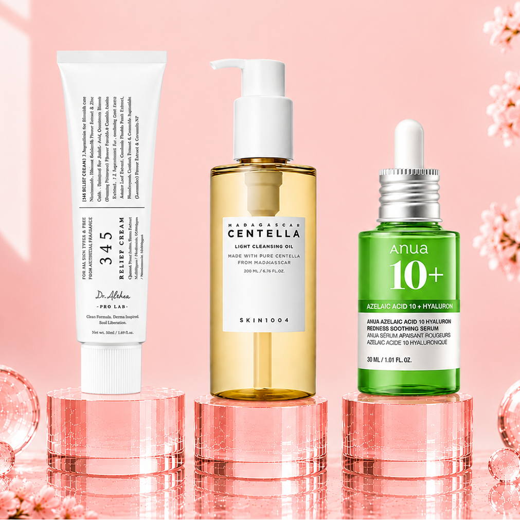 Routine Anti-Acné Complète Trio (SKIN1004 & ANUA & Dr. Althea)