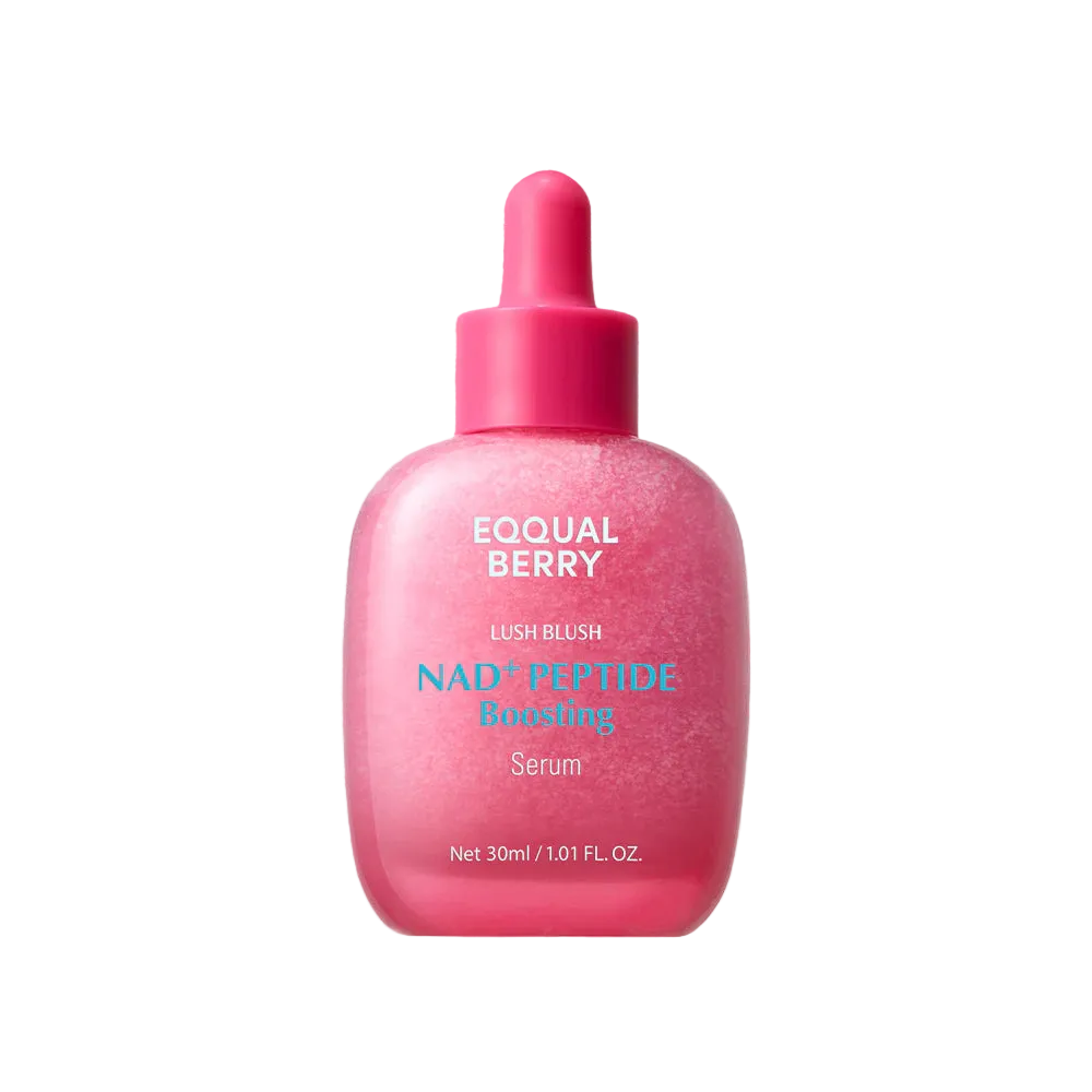 Pink serum bottle with dropper on a pink background