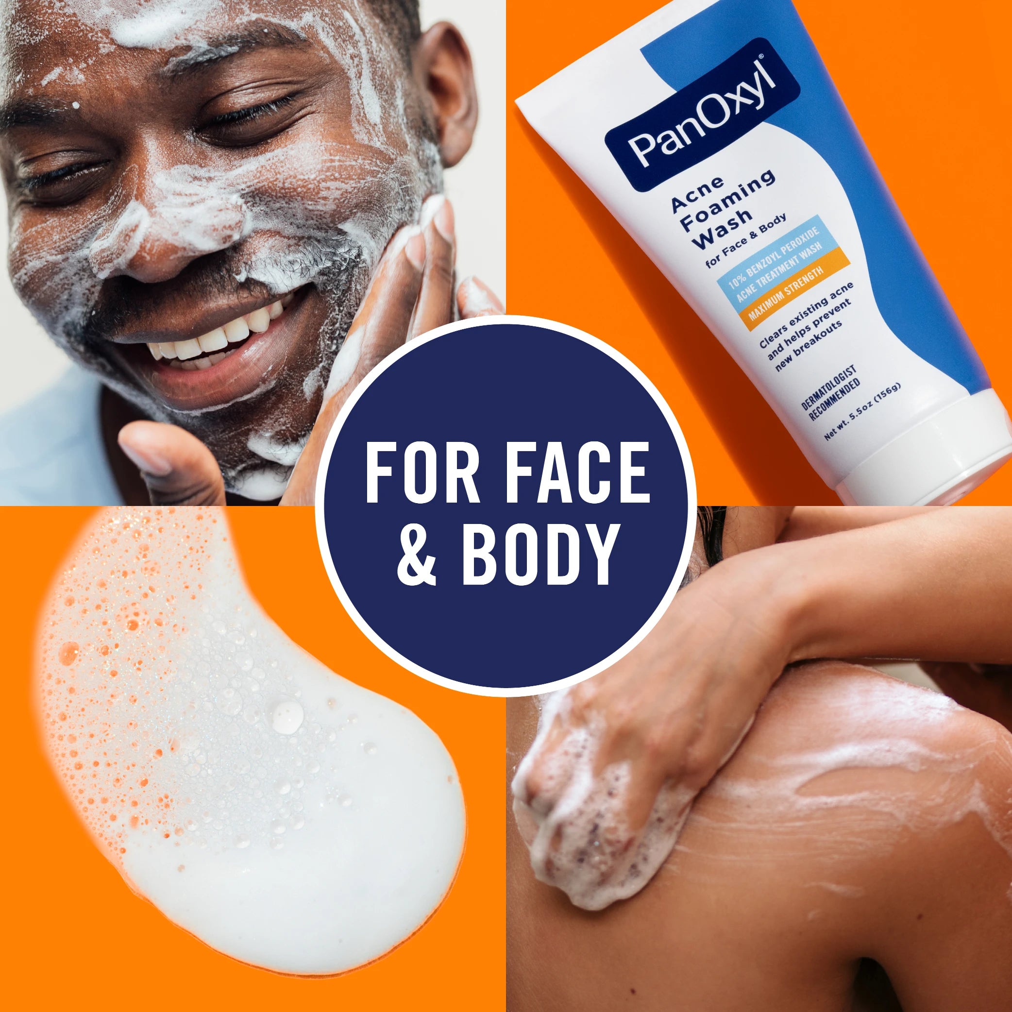 PanOxyl Acne Foaming Wash 10% Benzoyl Peroxide (156g)