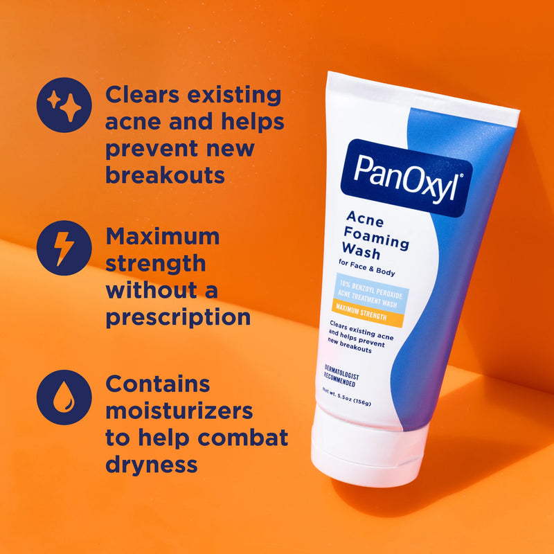 PanOxyl Acne Foaming Wash 10% Benzoyl Peroxide (156g)