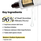 Cosrx skincare product with key ingredients listed on a white background