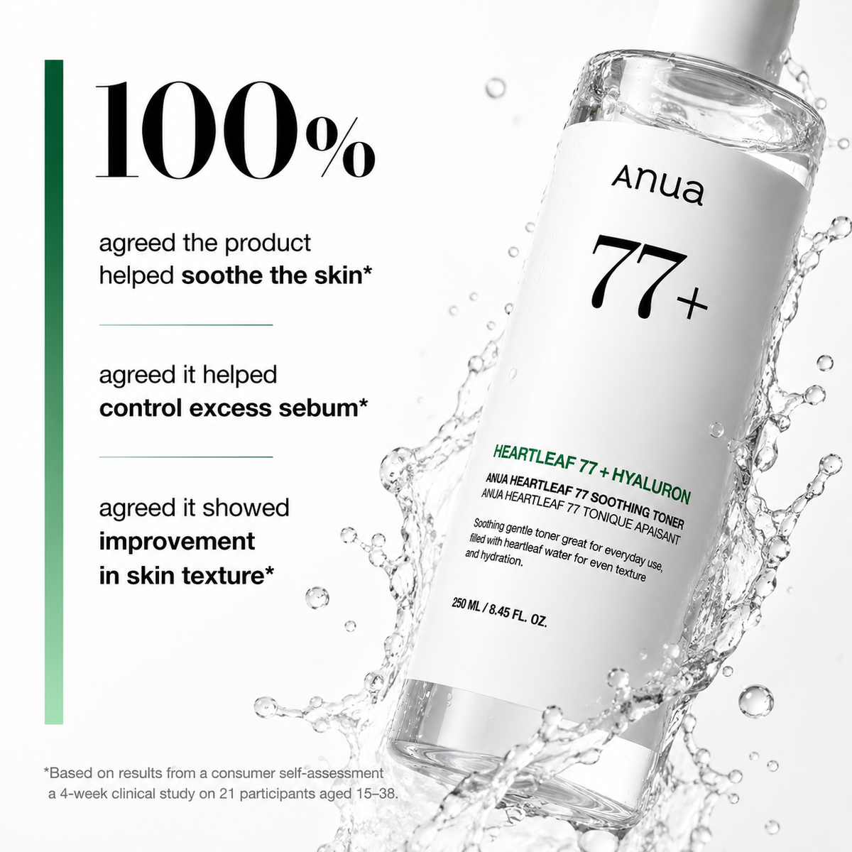 Anua Heartleaf 77% Soothing Toner 250ml disponible au Maroc