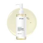 Anua Heartleaf cleansing oil bottle with pump on a white background