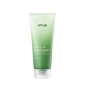 Green tube of anua skincare product on a white background