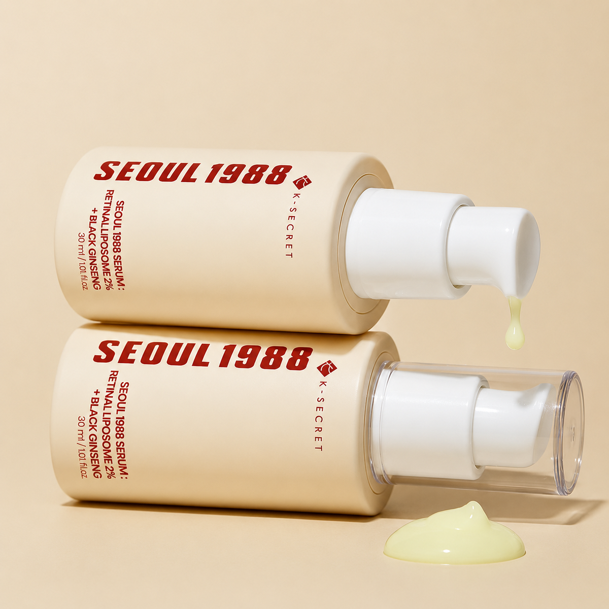 K-SECRET SEOUL 1988 Serum Retinal Liposome 2% + Black Ginseng (30ml) disponible au Maroc