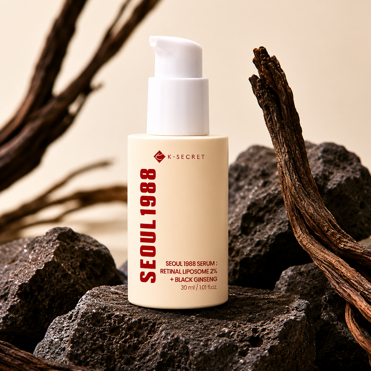 K-SECRET SEOUL 1988 Serum Retinal Liposome 2% + Black Ginseng (30ml) disponible au Maroc