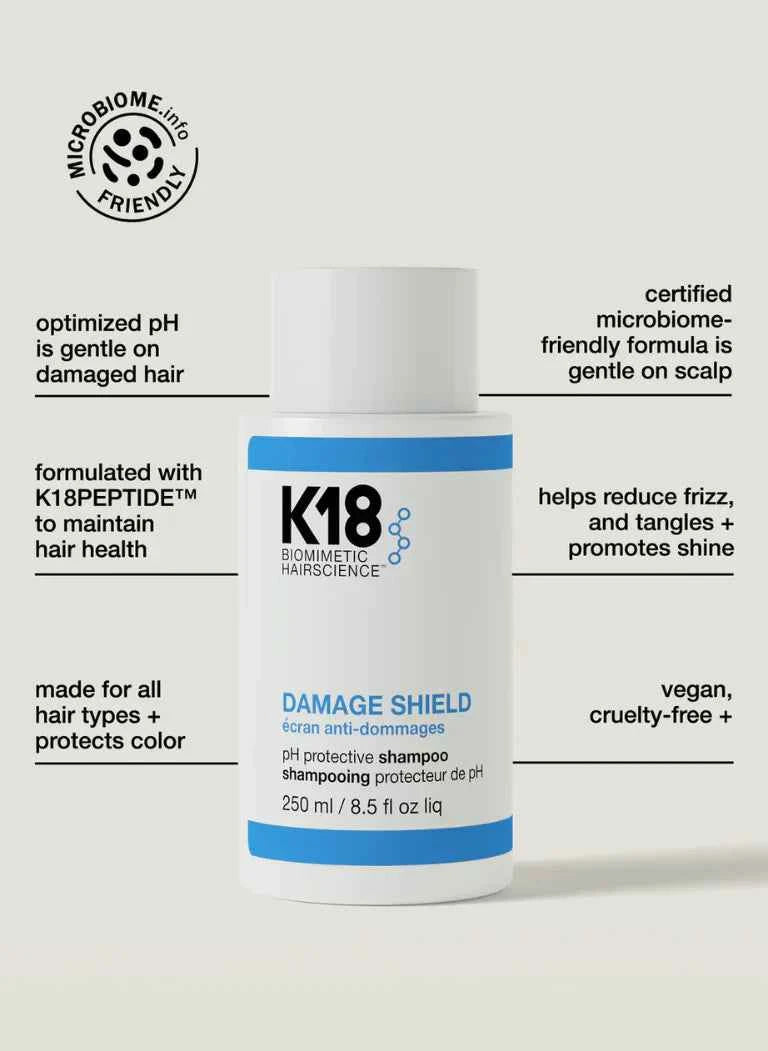 K18 DAMAGE SHIELD pH Protective Shampoo (250ml)