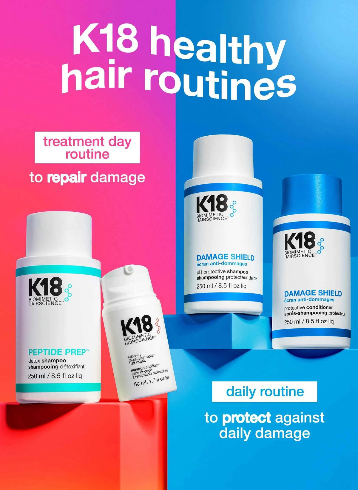 K18 DAMAGE SHIELD pH Protective Shampoo (250ml)