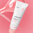 Medicube – PDRN Pink Tone-Up Sun Cream SPF50+ PA++++ (50ml) disponible au Maroc