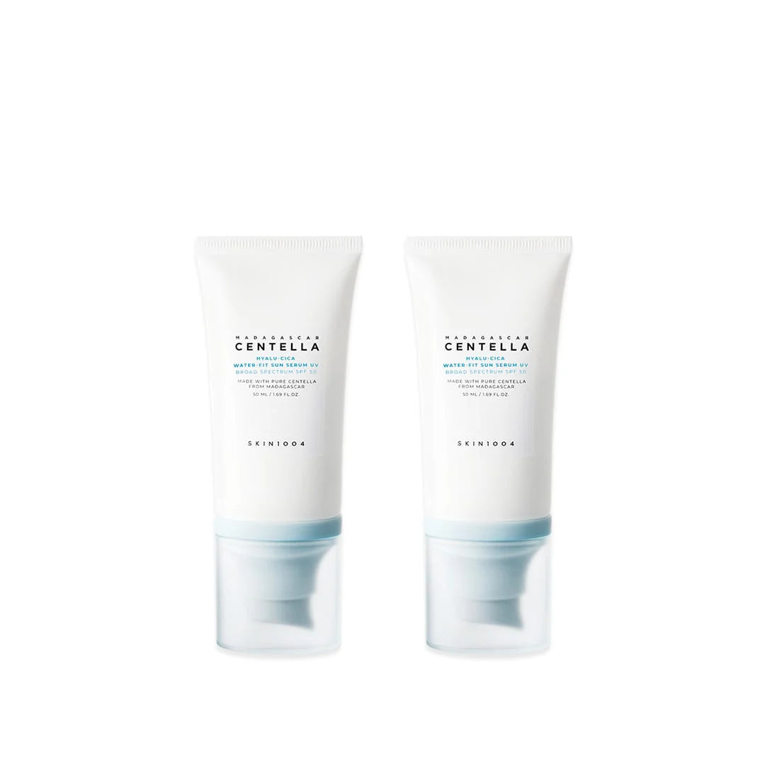 Two bottles of Skinceed Centella Astringent Toner Serum on a white background